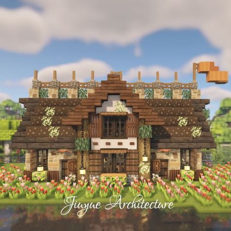 Do you love chocolate? I built a brown vintage house with some aesthetic decorations and dark chocolate chip roof. Hope you enjoy my tutorial :) #minecraftcottage #minecraftcrafts #minecraftcottagecore #minecraftaesthetic #minecraftcute #minecraftbuildingideas #minecraftfairycore #minecrafttutorial #minecraftbuilds Kawaii Minecraft Houses Vanilla, Brown Minecraft House, Fairycore Minecraft Builds Vanilla, Vintage Minecraft House, Minecraft Roof Guide, Vanilla Minecraft House, Better Minecraft, Houses In Minecraft, Build Aesthetic