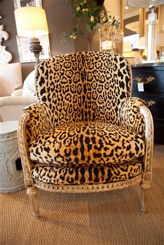 Animal print furniture