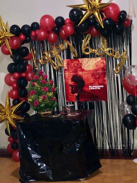 The Weeknd Birthday Theme, Weeknd Birthday, The Weeknd Birthday, Birthday 15, Theme Party Decorations, 18th Birthday, The Weeknd, Birthday Theme, Candy Bar