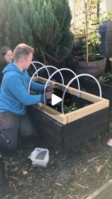 930K views · 16K likes | Andrew Perry on Instagram: "These DIY raised bed covers have been an absolute game changer for me. Boosting productivity in my growing space.  Who else loves a winter salad? 💚" Covered Raised Beds, Veggie Gardens, Gardens Ideas, Gardening Hacks, Winter Salad, Raised Bed, Veggie Garden, Wild Rose, Raised Beds