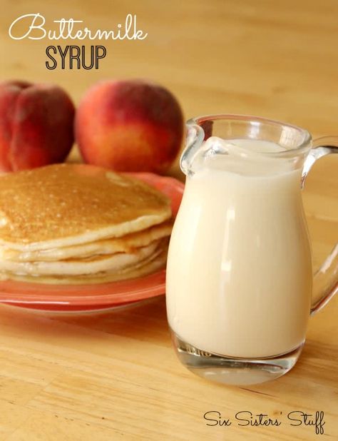 Buttermilk Syrup | Six Sisters' Stuff | Six Sisters' Stuff Buttermilk Syrup Recipe, Pancake Syrup Recipe, Buttermilk Syrup, Syrup Recipes, Six Sisters Stuff, Pancake Syrup, Six Sisters, Homemade Syrup, What's For Breakfast