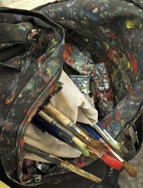 Artist Bag, Artsy Aesthetic, Chaotic Academia, Artist Aesthetic, Student Art, The Beast, Art Studios, 그림 그리기, Art Room