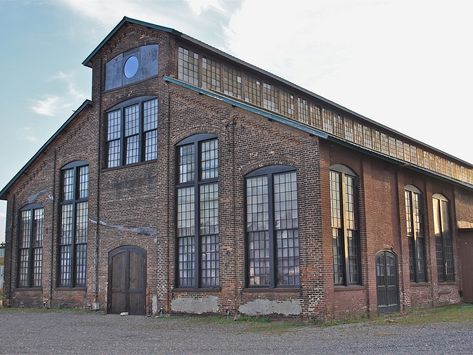 Hudson, NY // Warehouse Exterior, Warehouse Living, San Myshuno, Hudson New York, Warehouse Home, Warehouse Design, Watercolor Architecture, Industrial Architecture, Old Factory