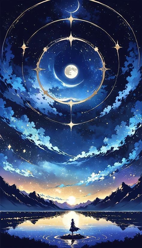 Dreamy Artwork, Pretty Backgrounds, Cool Anime Backgrounds, Beautiful Art Pictures, Cool Wallpapers Art, Fantasy Art Landscapes, 판타지 아트, Dreamy Art, Star Sky