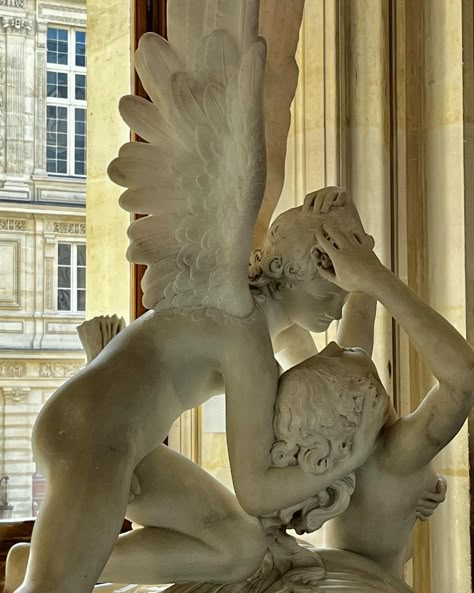 Romantic Statues Aesthetic, Romantic Greek Statues, Greek Love Statues, Roman Art Aesthetic, Greco Roman Aesthetic, Roman Mythology Aesthetic, Romantic Statues, Neoclassical Aesthetic, Romantic Sculpture