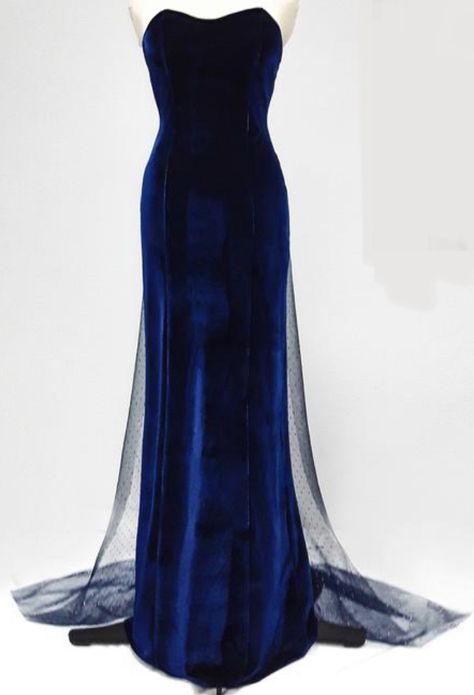 Anastasia Dress Gowns, Anastasia Dark Blue Dress, Anastasia’s Blue Dress, Dark Blue Gown Dress, Blue Anastasia Dress, Anastasia Blue Dress Cosplay, Anastasia Blue Gown, Blue Velvet Dress Aesthetic, Long Blue Dress Aesthetic