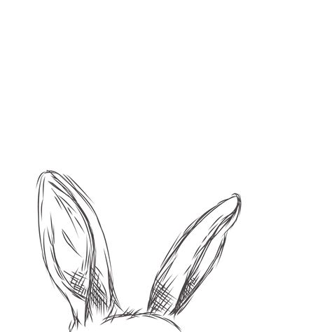 Bunny ears drawing Draw Ear, Hase Tattoos, Ears Drawing, How To Tattoo, Sketch Tattoos, How To Draw Ears, Pitbull Tattoo, Bunny Tattoos, Rabbit Tattoos