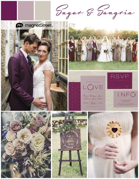 Sangria Wedding Colors, Sweet Sangria, Sangria Wedding, October Wedding Colors, Sangria Color, Rustic Wedding Colors, Romantic Rustic Wedding, Wedding Consultant, Wedding Color Inspiration