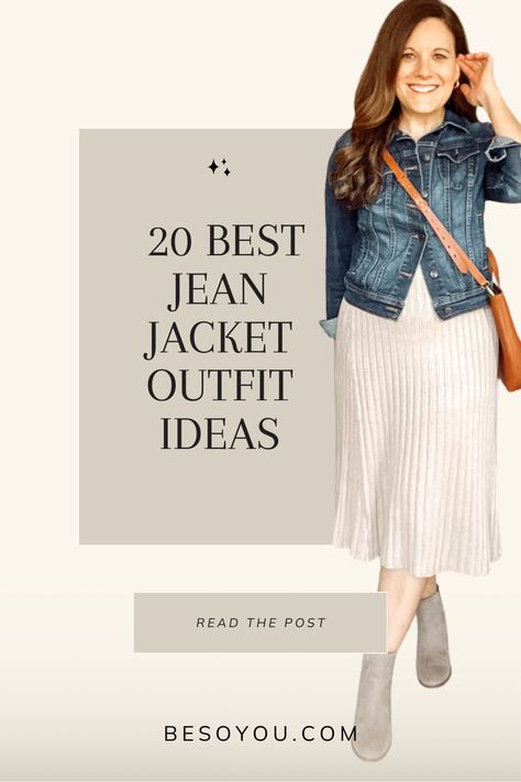 Collarless Jean Jacket Outfit, Jean Jacket Work Outfit Classy, Women’s Outfits With Jean Jackets, Women’s Denim Jacket Outfit, Jean Jacket Office Outfit, Dressy Jean Jacket Outfits, Denim Jacket Business Casual, Jean Jacket Outfits Work, What To Wear With A Jean Jacket