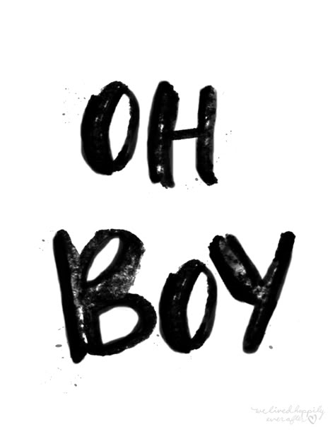 Hey guys! Okay, I am having a BLAST decorating Baby Boy’s nursery. It’s like the most fun thing ever! I really wanted an “Oh Boy” print to go in his room, so I drew one up myself. I loved it so much I just had to share! And here is a little sneak peek of … It’s A Boy, Hey Boy, Kutek Disney, Boy Printable, Free Wall Art, Its A Boy, Boy Wall Art, Free Printable Wall Art, Printable Nursery Art