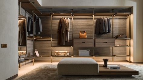 Luxurious Walk In Closet, Walk In Wardrobe Design, Walking Closet, Small Closets, Small Closet, Closet Accessories, Walk In Wardrobe, Wall Systems, Wardrobe Design