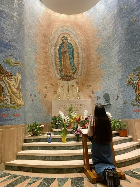 #catholic #praying #lovelife Getting Closer To God Catholic, Our Lady Of Guadalupe Aesthetic, 2025 Vision Board Catholic, Praying Aesthetic Catholic, Catholic Vision Board Aesthetic, Church Catholic Aesthetic, Jesus Catholic Art, Vision Board Catholic, Catholic Girl Aesthetic Core