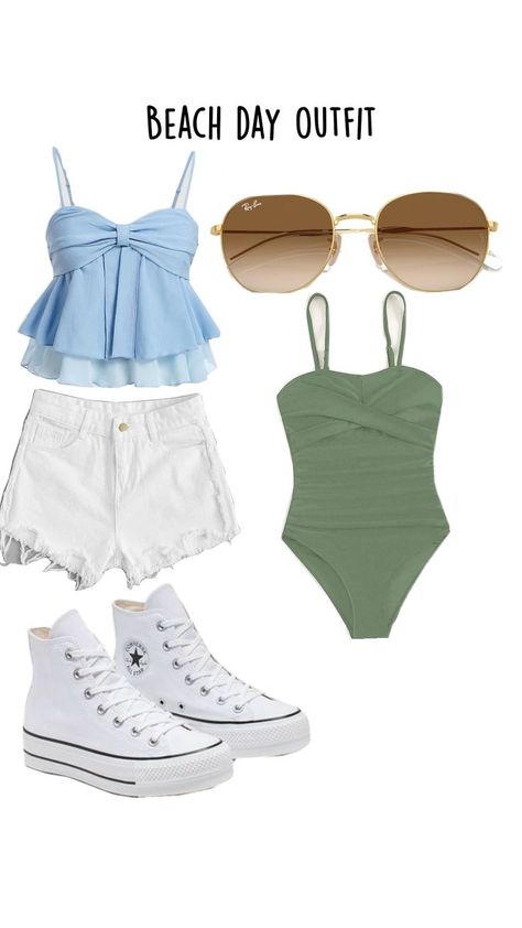 outfit idea for the beach Beach Day Outfit, Outfit Idea, Beach Day, Beach Outfit, Outfit Of The Day, The Beach