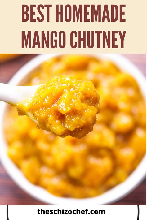 Mango Ginger Chutney, Mango Pineapple Chutney, Mango Chilli Chutney, Pineapple Mango Chutney, Indian Mango Chutney Recipe, Mango Chutney Recipe, Vegan Indian Recipes, Friends Recipes, Mango Chutney