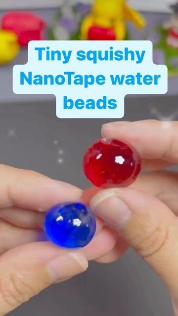 Tisallgood on Instagram: "Super easy tiny squishy water balls using NanoTape #craft #funcraft #toy #stressrelief #nanotape #satisfying" How To Make Squishy Balls, Nanotape Craft, Water Beads, Making Out, Fun Crafts, Super Easy, Toys, Water, On Instagram