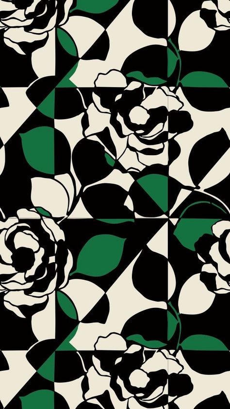 Imperial Rose - Vera Bradley Wallpaper Pattern Design Inspiration, Textile Pattern Design, Geometric Flower, Print Inspiration, Digital Flowers, Retro Modern, Graphic Patterns, Textile Patterns, Surface Pattern Design