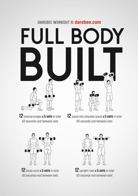 Full Body Workouts At Home, Dumbbell Hiit Workout, Full Body Workout Dumbell, Dumbell Full Body Workout, Full Body Workout For Men Dumbell, Full Body Workout For Men, Mens Dumbell Full Body Workout, Darbee Full Body Workout, Darebee Full Body Workout