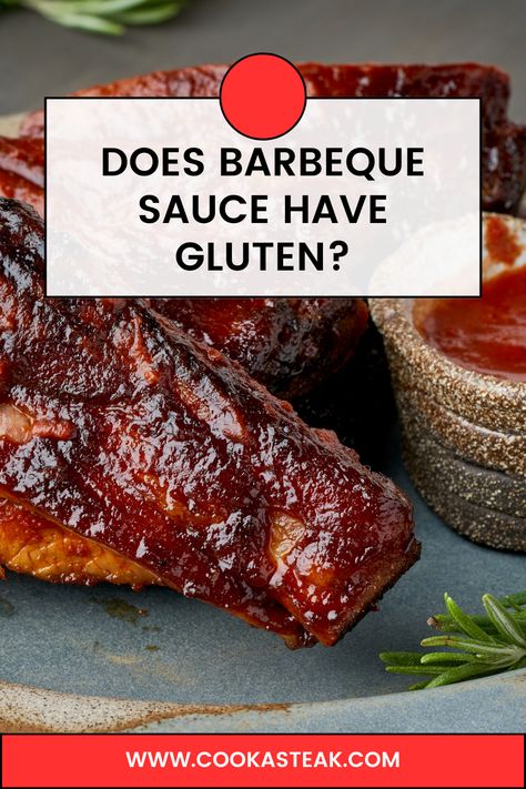 Are you a fan of barbecue sauce but wary about it containing gluten? Find out the answers to this important question and discover how to make informed choices about your favorite condiment. Check out our article now and learn all you need to know about barbecue sauce and gluten-free alternatives! #glutenfree #barbecuesauce Gluten Free Bbq Sauce, Barbeque Sauce, Gluten Intolerance, Backyard Bbq, Barbecue Sauce, Bbq Sauce, Healthy Options, Steak, Condiments