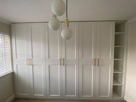 Bedroom Garderobe Ideas, Ikea Built In Wardrobes, Ikea Built In, Bedroom Built In Wardrobe, Ikea Wardrobe, Ikea Closet, Ikea Pax Wardrobe, Modern Cupboard Design, Wardrobe Room