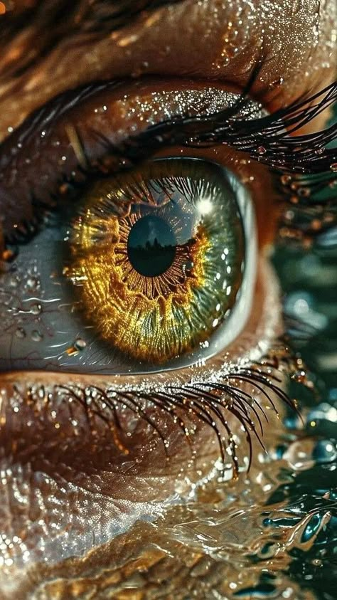 Brown Green Eyes, Iris Photography, Hyperrealistic Art, Beautiful Eyes Color, Eyeball Art, Eye Close Up, Eyes Artwork, African Sculptures, Golden Eyes