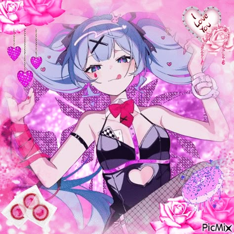 Pure Pure Rabbit Hole DECO*27 Rabbit Hole Miku Pfp, Rabbit Hole Miku, Roses Glitter, Deco 27, Pinterest Download, Miku Vocaloid, Friends Font, Glitter Graphics, Rabbit Hole