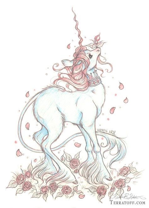 Unicorn Humanoid, The Last Unicorn Tattoo, Unicorn Tattoo Designs, Unicorn Sketch, Tattoo Concepts, Unicorn Tattoos, Unicorn Drawing, Card Stock Paper, Last Unicorn