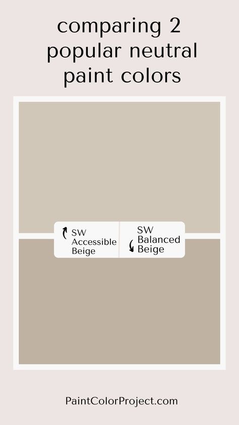 SW accessible beige vs balanced beige Alabaster And Accessible Beige Sherwin Williams, Accessible Beige Vs Balanced Beige, Accessible Beige Sherwin Williams Exterior, Balanced Beige Vs Accessible Beige, Balanced Beige Sherwin Williams Exterior, Perfect Beige Paint Color, Sw Realist Beige, Sw Balanced Beige Exterior, Exterior Paint Colors For House Sherwin Williams Accessible Beige