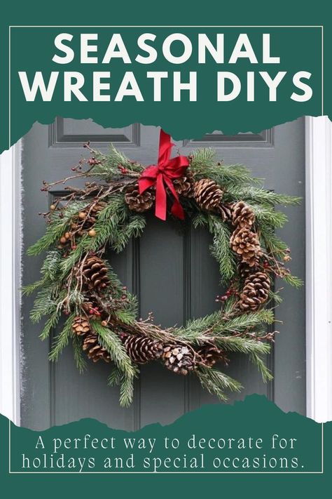 Brighten up your entryway with a DIY seasonal wreath! 🌸🌟 Simple, stylish, and perfect for every season. #DIYWreath #FrontDoorDecor #SeasonalCrafts Wreaths Diy, Seasonal Wreaths, Seasonal Crafts, Christmas Wreaths Diy, Front Door Decor, Diy Wreath, Christmas Wreaths, Diy Decor, Wreath