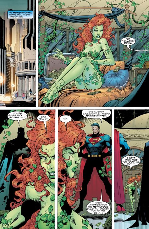 Poison Ivy Character Comic Books, Poison Ivy Character, Fantasy Superhero, Poison Ivy Comic, Poison Ivy Dc Comics, Poison Ivy Costumes, Batman Hush, Marvel And Dc Characters, Harley Quinn Comic