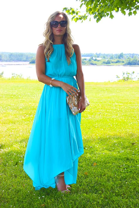 Summer Wedding Turquoise Dress Casual, Turquoise Dress Outfit, Turquoise Clothes, Maxi Vestidos, Beach Wedding Guest Dress, Twist Braid, Moms Fashion, Maxi Dress Wedding Guest, Fall Wedding Guest Dress