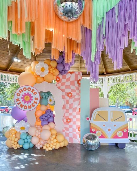 Hippie Birthday Party, Hippie Birthday, Baby Backdrop, Twins 1st Birthdays, 1st Birthday Party Themes, Birthday Party Theme Decorations, Birthday Party For Teens, September Birthday, Cool Birthday Cakes