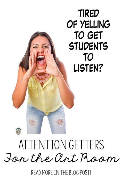 I say, "What do we want?" ... You say, "Better Behavior!"  Ok, that might not work, but here are some call and response ideas that might really work in in your art classroom. Elementary Art Classroom Management, Call And Response Songs, Art Teacher Classroom Management, Art Classroom Rules Elementary, Art Class Behavior Management, Call And Response Classroom, Teaching For Artistic Behavior, Elementary Art Classroom Decor, Art Class Rules