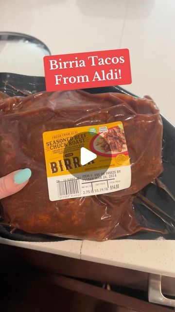 Birria Side Dishes, Aldi Birria Tacos, Birria Tacos Recipe Crockpot, Aldi Meal Ideas, Trader Joe’s Recipes, Best Taco Recipe, Taco Tuesday Ideas, Aldi Dinner Ideas, Barrio Tacos