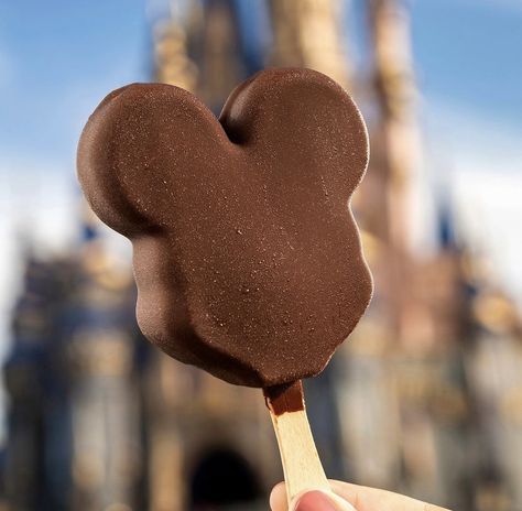 Foods At Disney World, Perfect Picnic Basket, Mickey Mouse Ice Cream, Ice Cream Bars, Premium Ice Cream, Disneyland Food, Salty Treats, Chocolate Shells, Disney World Parks