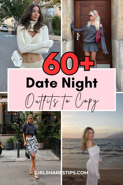 Searching for the ultimate date night outfit? Explore 60+ effortlessly chic options suitable for spring, summer, fall, and winter! Our collection features everything from cozy jeans and cute skirts to elegant dresses perfect for dinner dates, concerts, or movie nights at home. Dress to impress whether it’s a romantic anniversary celebration or a fun birthday party in Europe! With trendy styles ranging from all black ensembles to baddie vibes for Valentine’s Day, you'll always look fabulous! Fall Date Night Outfit Classy, Home Date Night Outfit, At Home Date Night Outfit, What To Wear Date Night, At Home Dress, Outfit At Home, Date Night Outfit Spring, Date Night Outfit Men, Classy Date Night Outfit