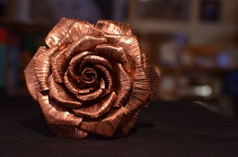 Copper Rose Copper Rose, Foil, Copper, Black