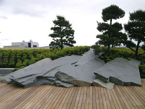 Roof Architecture, Landscape Architecture Design, Rooftop Garden, Roof Garden, Modern Landscaping, Zen Garden, Landscape Architect, Urban Landscape, Rock Garden