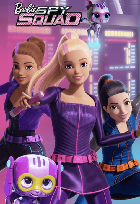 Barbie Squad, Spy Barbie, Barbie Spy Squad Aesthetic, Barbie Games To Play, Spy Character, Barbie Spy Squad, Barbie Film, Barbie Movies List, Disney Movies List