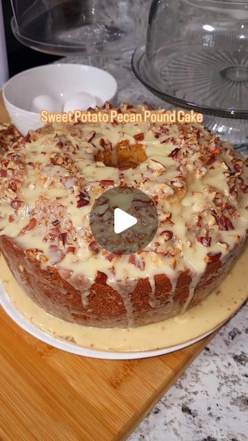 Sweet Potatoes Pound Cake, Sweet Potato Pecan Cake, Sweet Potato Pecan Pound Cake, Sweet Potato Cake With Box Cake, Sweet Potato Pound Cake Recipe, Perfect Pound Cake Recipe, Pecan Pound Cake, Sweet Potato Cake Recipe, Sweet Potato Pound Cake