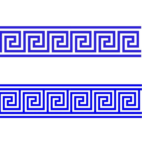 Ancient Greece Pattern, Greece Print Pattern, Greek Border Design, Greece Symbols, Greece Pattern, Greece Decor, Monumental Sculpture, Greece Tattoo, Greek Border