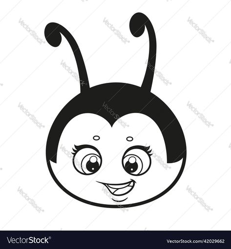 Cartoon Ladybug, Animal Outline, Animal Coloring, Color Vector, A White Background, Transparent Png, Coloring Page, Cute Cartoon, Png Images