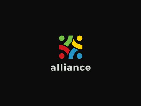 Alliance Logo by Alin Ionita Consultancy Logo Ideas, Association Logo Design, Acronym Logo, Event Logo Design, Help Logo, Puzzle Logo, Alliance Logo, Logo Event, Association Logo