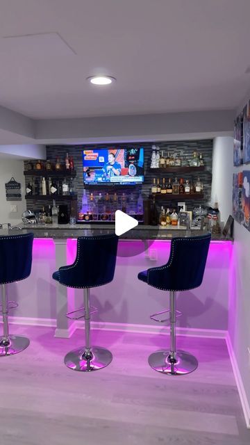 Finished Basements NJ ™ on Instagram: "The perfect escape for our client! A theater 🎞️ bar 🥂lounge area 🛋️and gym! 🏋️‍♀️ • • #homereno #gymlife #homeimprovement #mancave #reno #design #njrealtor #jerseyshore #hgtv #finishedbasement #bar #custombar" Basement Ideas Bar Movie Theater, Gym And Bar Room, Entertainment Room Decor Ideas, Mini Bar Man Cave, Bar Ideas For Restaurants Inspiration, Bar Ideas For Home With Tv, Basement Bar Ideas On A Budget Diy, In Home Bar Designs, Basement Theatre Room Ideas