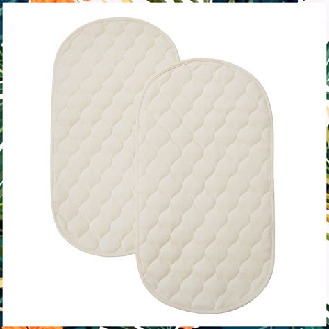 TL Care Waterproof Quilted Playard Changing Table Pads Made with Organic Cotton, 2-Count, Natural Color Baby Play Areas, Portable Changing Pad, Baby Changing Station, Table Protector, Mattress Pad Cover, Changing Table Pad, Waterproof Baby, Baby Changing Pad, American Baby