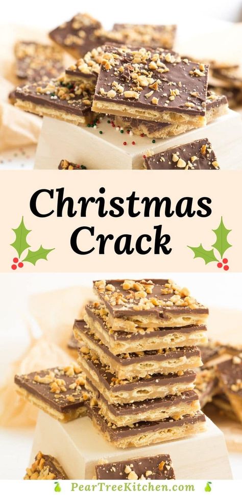 Christmas Graham Cracker Toffee, Christmas Candy Crackers, Saltine Cracker Candy Recipes, Christmas Goodie Recipes Holidays, Saltine Christmas Bark, Christmas Cracker Cookies, Toffee Bars With Saltine Crackers, Caramel Crackers Saltine Toffee, Easy Candy Recipes For Christmas