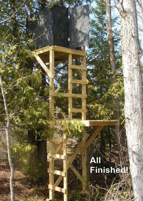 Diy Tree Stand, Deer Blind Plans, Deer Hunting Stands, Deer Stand Plans, Shooting House, Deer Blinds, Hunting Stands, Deer Stands, Hunting Ideas