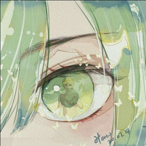 Mint Green Aesthetic, Mbti Character, Green Theme, Anime Eyes, Green Wallpaper, Infp, Green Hair, Green Aesthetic, Infj