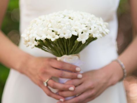 Minimalist bouquet 2019 bouquet trends Stephanotis Wedding Bouquet, Lavender Wedding Bouquet, Small Bridal Bouquets, Small Wedding Bouquets, Simple Wedding Bouquets, Wedding Manicure, Flower Girl Bouquet, Summer Wedding Bouquets, Bridal Bouquet Flowers