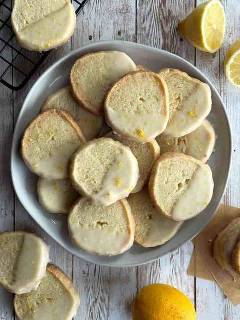 Sourdough Lemon Shortbread Cookies - Foragers of Happiness Sourdough Recipes With Starter, Discard Cookies, Sourdough Lemon, Sourdough Desserts, Sourdough Starter Discard Recipes, Easy Sourdough Bread, Starter Discard Recipes, Pecan Shortbread Cookies, Easy Sourdough Bread Recipe