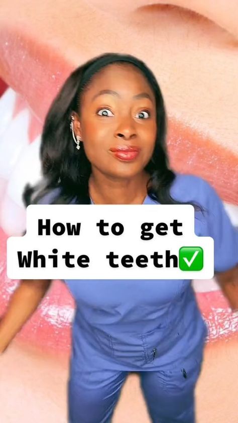 How To Get White Teeth White Teeth Tips, Get Whiter Teeth, Teeth Whitening Remedies, Yellow Teeth, Stronger Teeth, Oral Care Routine, Natural Teeth Whitening, Natural Teeth, Teeth Care